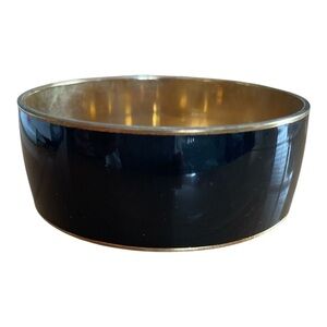 J. Crew Black Enameled and Gold Tone Bracelet